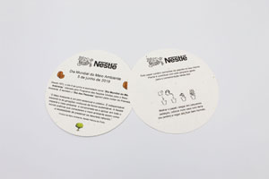 Nestle papel com sementes