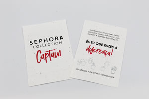 Sephora papel com sementes