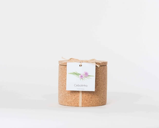 Grow your chives in this cork pot
