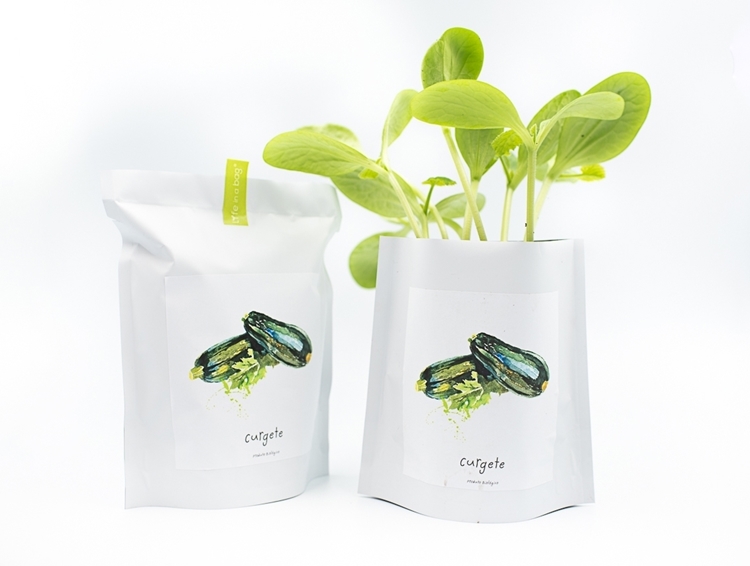 Grow bag para semear curgete