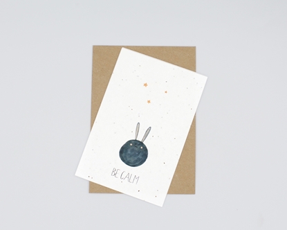 Postal para plantar - be calm