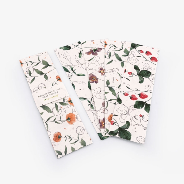 Marcador de livro para plantar - plantable bookmark