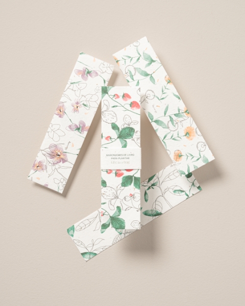 Marcador de livro para plantar - plantable bookmark
