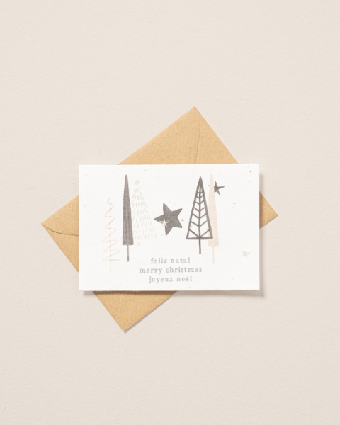 Image de Carte de Noël en liège à assembler et à planter - Arbre
