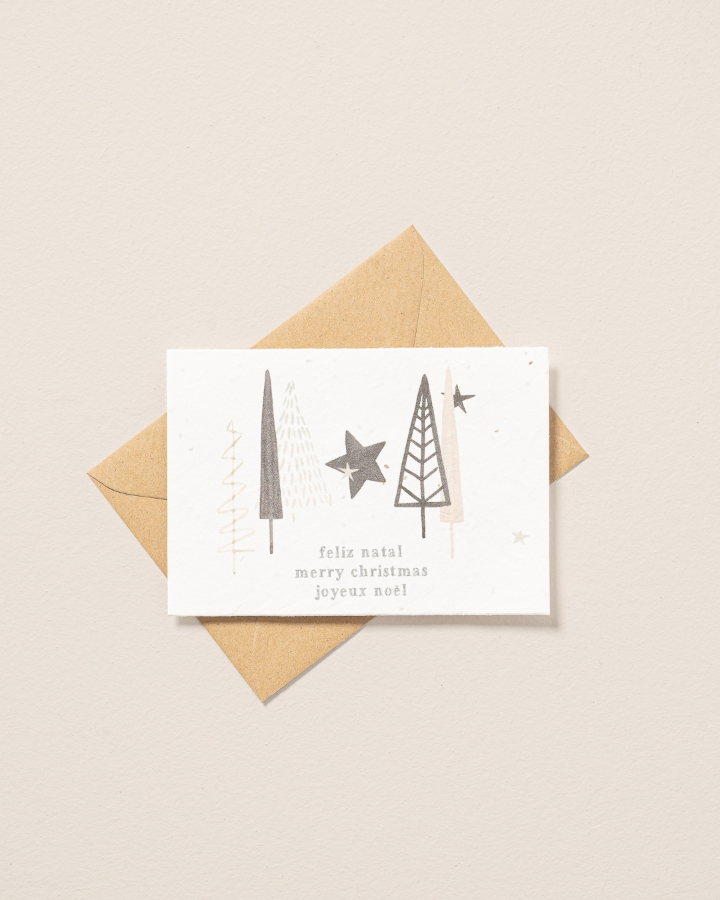 Image de Carte de Noël en liège à assembler et à planter - Arbre