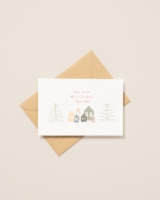 Image de Carte postale plantable Joyeux Noël - Village