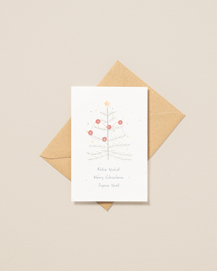 Image de Carte postale plantable Joyeux Noël - Arbre