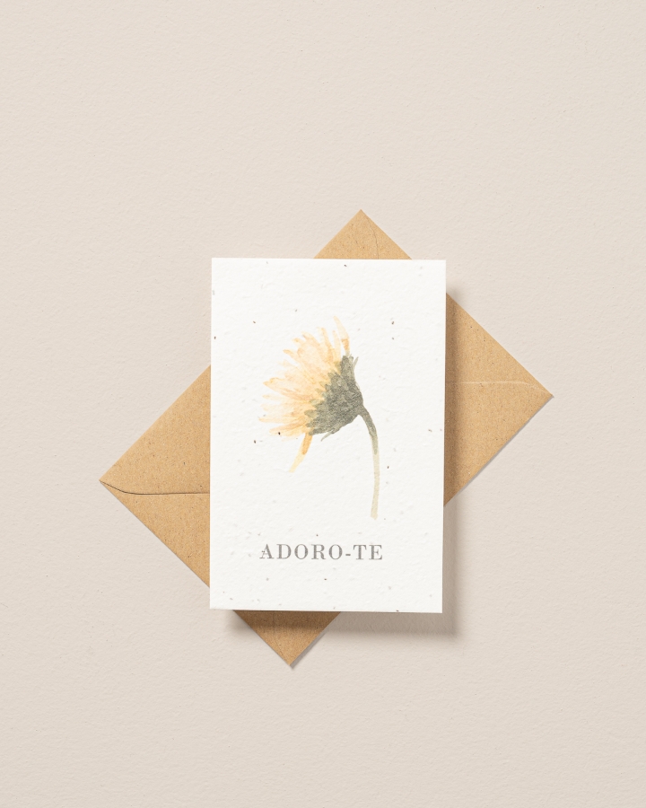 Image de Carte postale plantable Je t'adore