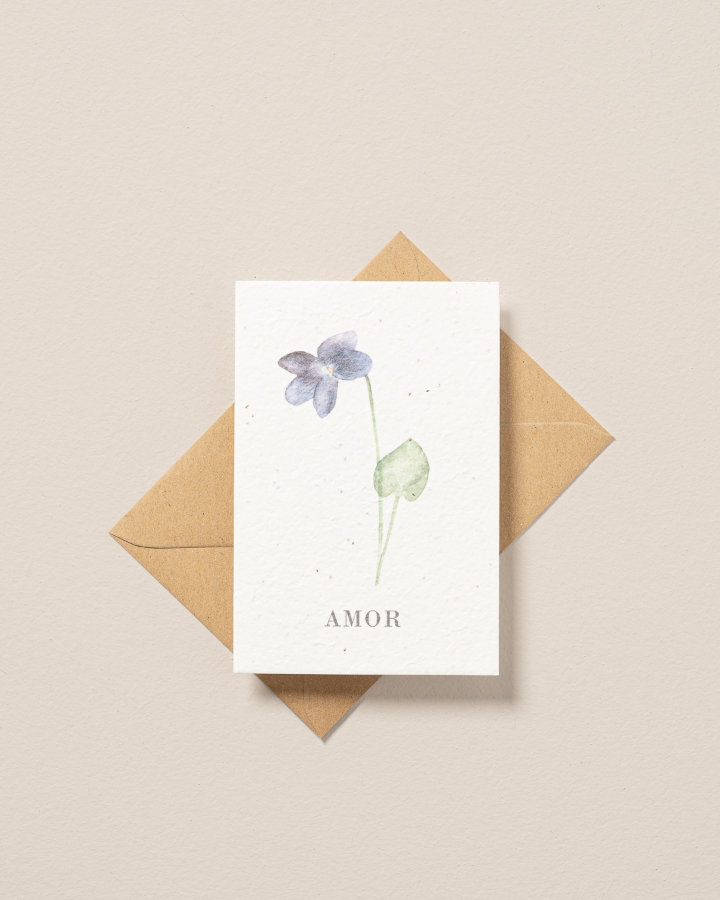 Image de Carte postale plantable Amour