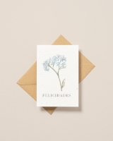 Image de Carte Postale Plantable Félicitations bleue