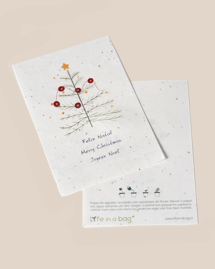 Image de Carte postale plantable Joyeux Noël - Arbre