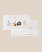 Image de Carte postale plantable Joyeux Noël - Village